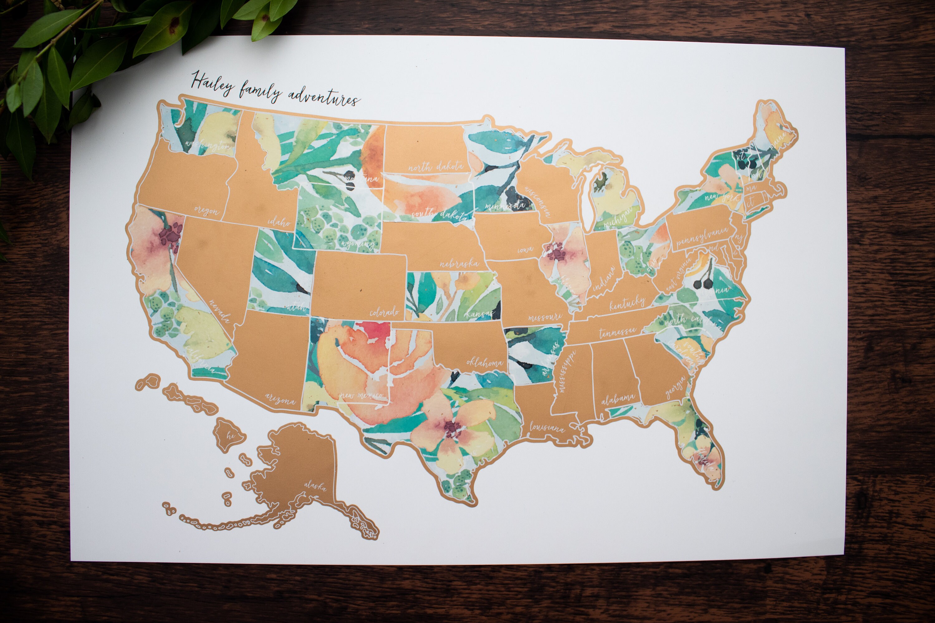 Scratch Your Travels Usa Map United States Map