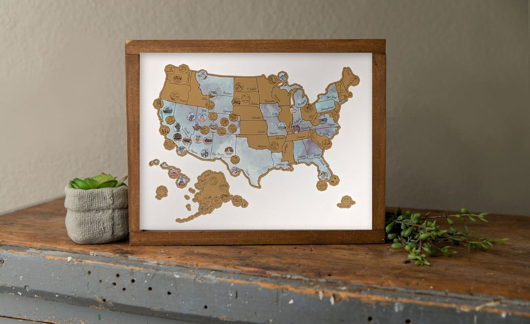 Small National Parks Scratch Your Travels USA Map Small Scratch off Map Travel United States Map