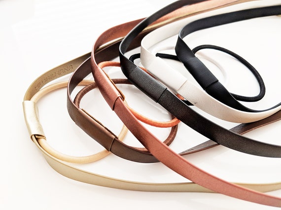 Buy 3 Get 1 Free Leather Ribbon Hair Tie Accessory Wrap Or Etsy