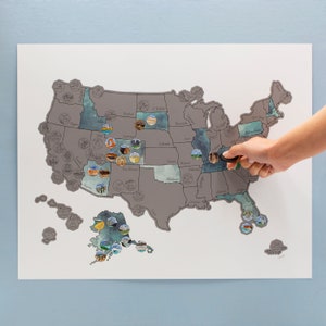 Scratch Your Travels® US National Parks USA Scratch Off Map image 2