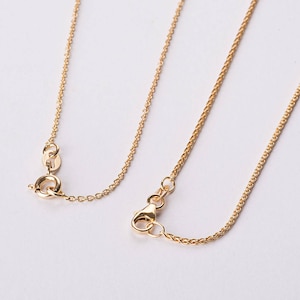 14K Gold Wheat Chain, 14k Solid Gold Spiga Chain, Minimal women Chain, Simple Wheat Chain 1 m&quot;m 16.5&quot; 17.7&quot; 19.6&quot;,Yellow gold chain