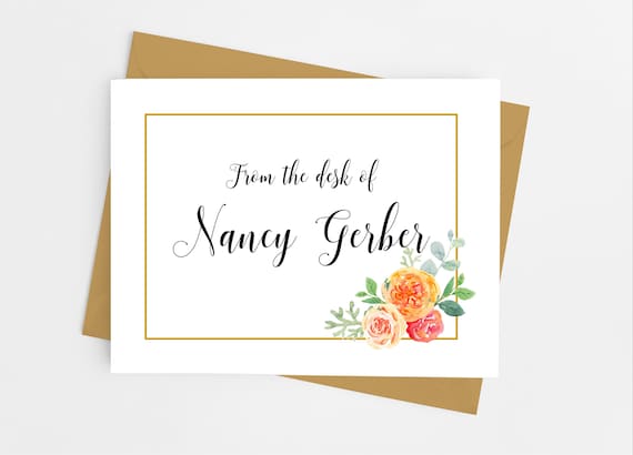 Blank Folded Note Cards With Envelopes