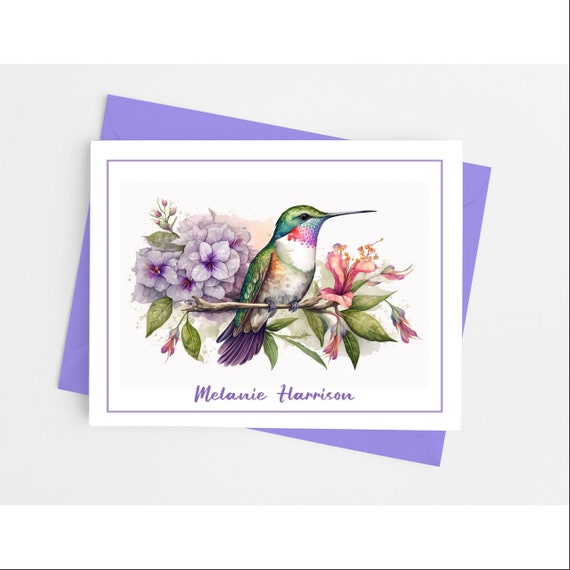 Hummingbird Branch Note Card Hummingbird Branch Note Card