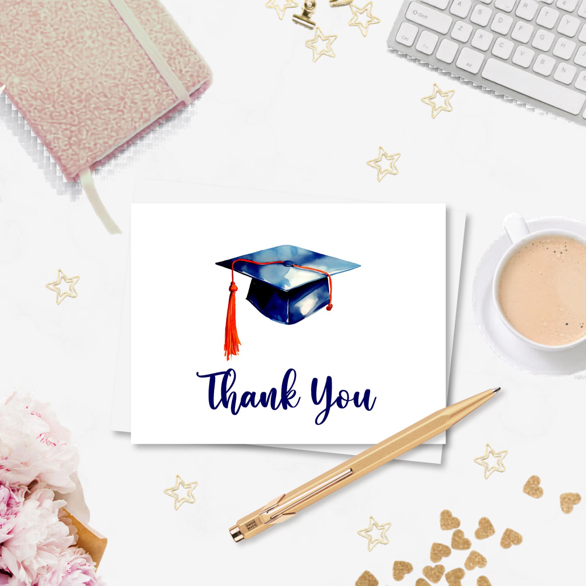 Graduation Note Cards With Envelopes, Personalized Stationery Set for ...