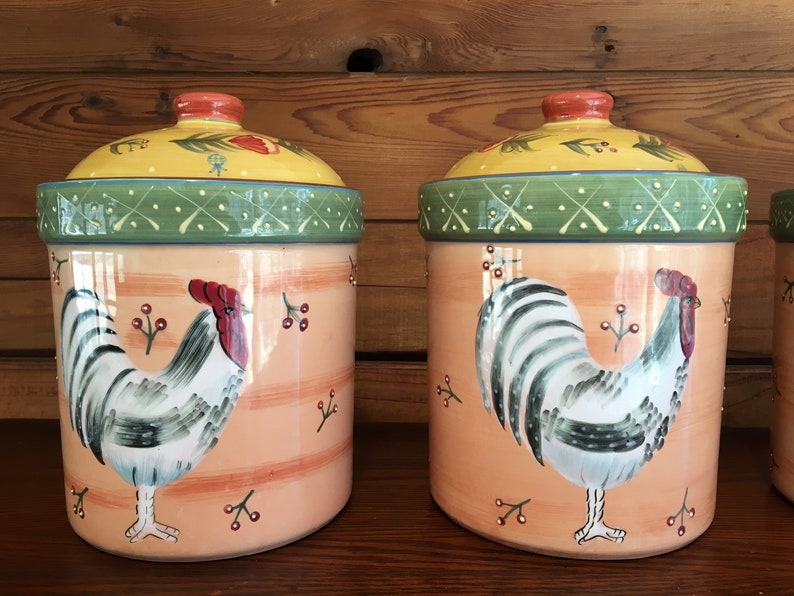Vintage Country French Canister Set by Jay Imports | Etsy