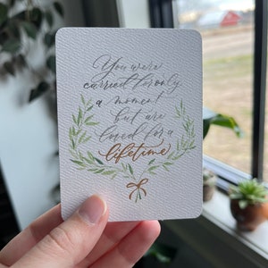 Aimé pour une impression de signet à vie // 3x4