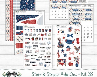 Weekly Kit Add Ons, Stars & Stripes, Kit 283