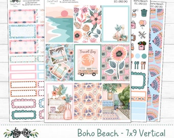 Vertical Weekly Kit, Boho Beach, V-282