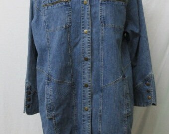 unlined denim chore coat