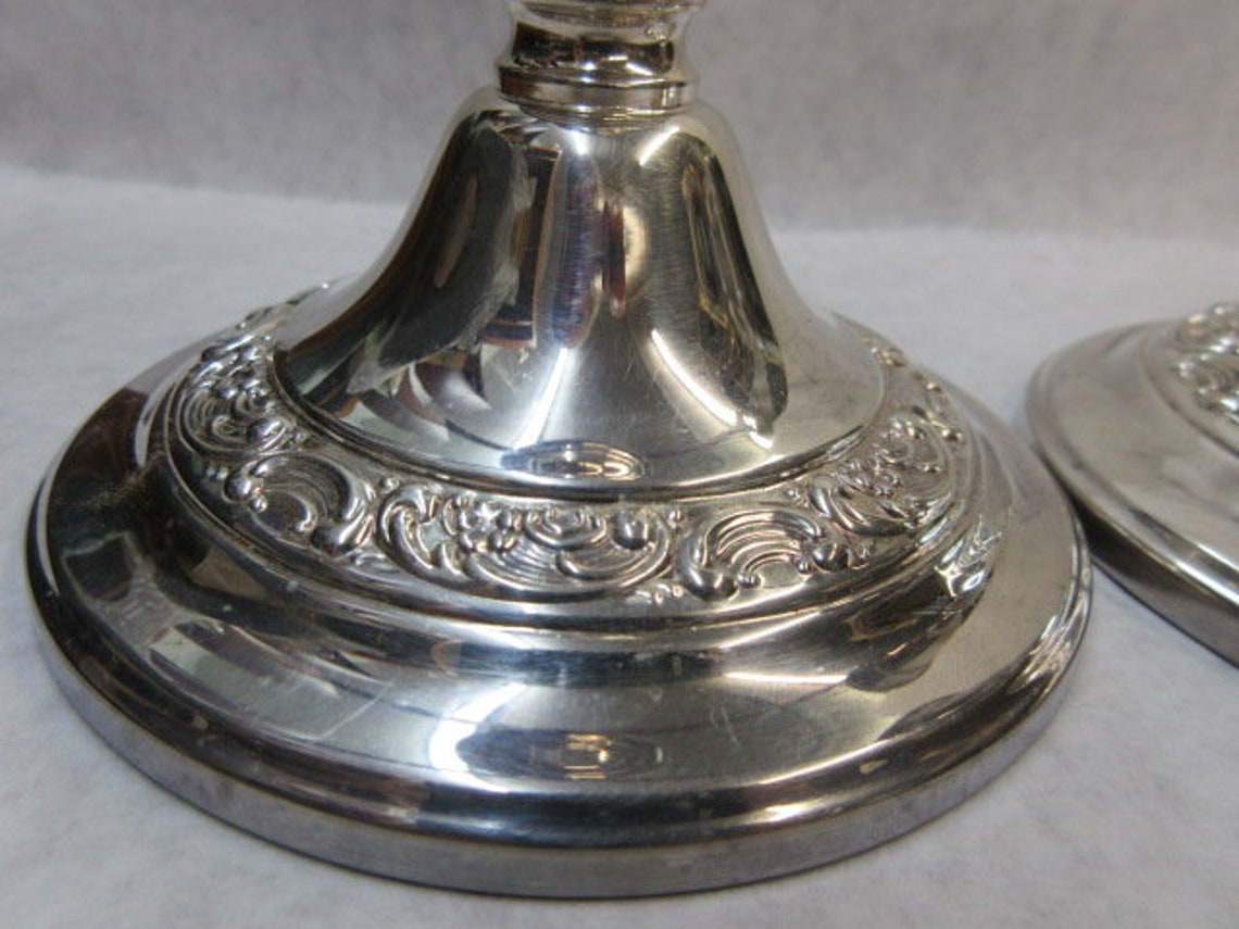 Vintage Gorham candlesticks EP YC 3002 retro centerpiece Etsy
