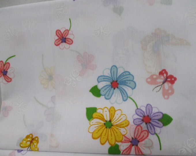 Vintage Sheet Fabric NOS Vintage Sheet 81 by 96 Blend Etsy