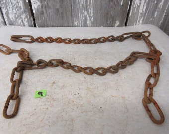 37-38 inch rustic chain abt 1 lb 4 ounces, outdoor ghost chain nautical decoration windchime part