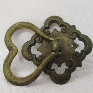 Barn Handle Door Handles 2 Cast Iron Antique Victorian Style OVAL Drawer Pull 