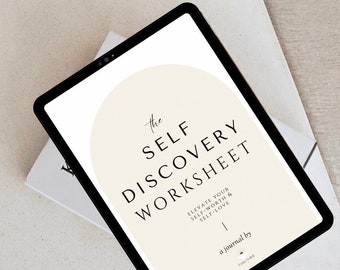 Self Discovery Worksheet | Digital Products | MRR | Self Love | Mental Health Worksheet | Done For You Template | Resell | PLR | Wellness