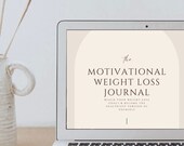 The Motivational Weight Loss Journal | Digital Journal | Weightloss Journal | MRR | Done For You Template | Motivational | Wellness Journal