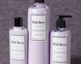 Wild Berry Lotion, Body Lotion, Hand Lotion, Aloe Vera Lotion, Natural Lotion, Handcrafted Lotion, Homemade Lotion, Daily Lotion