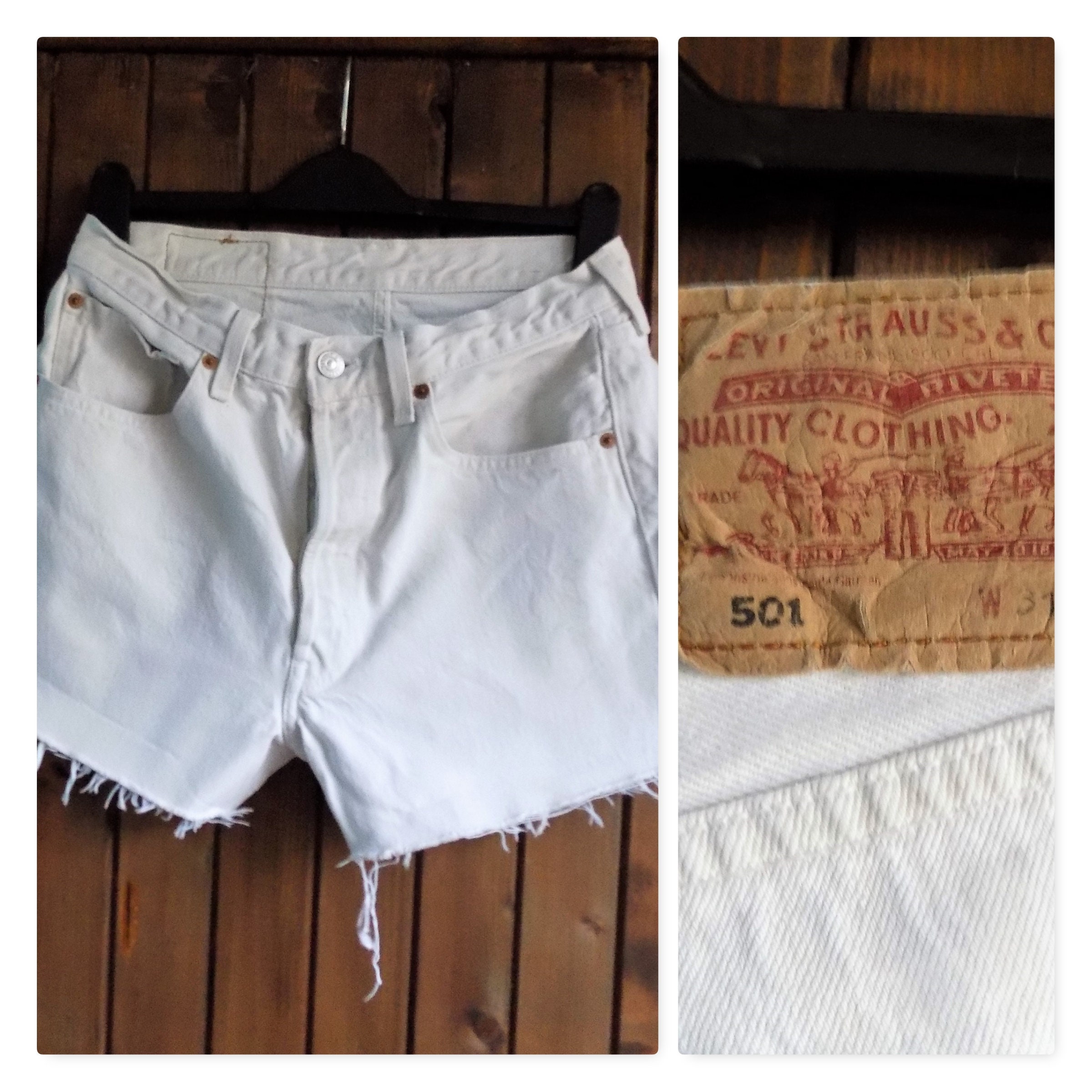 cream levi jeans