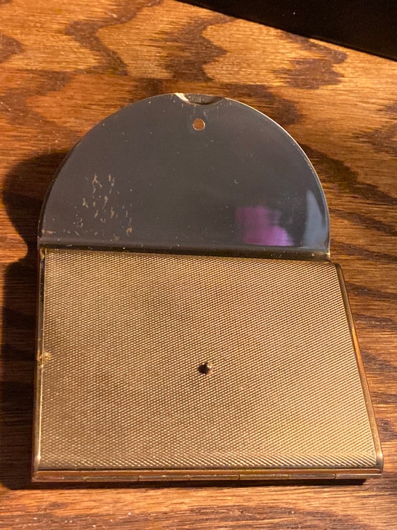 Vintage c.1960's Lady's Goldtone Coty Face Powder Com… Gem