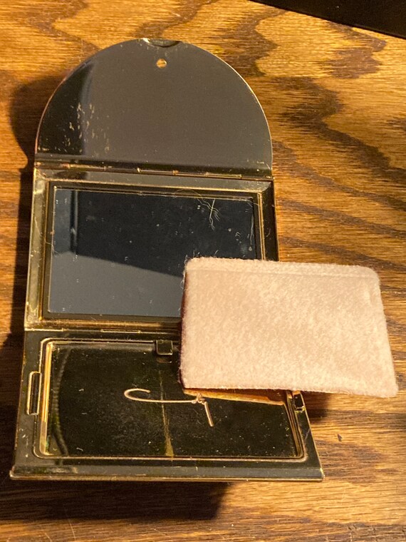 Vintage c.1960's Lady's Goldtone Coty Face Powder Com… Gem