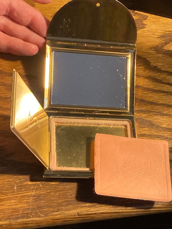 Vintage c.1960's Lady's Goldtone Coty Face Powder Com… Gem