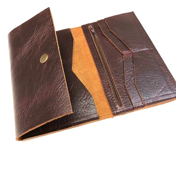 Matching Leather wallet, Makeup bag, Coin purse, Passport holder, Large tri fold wallet, Leather passport wallet, Travel wallet