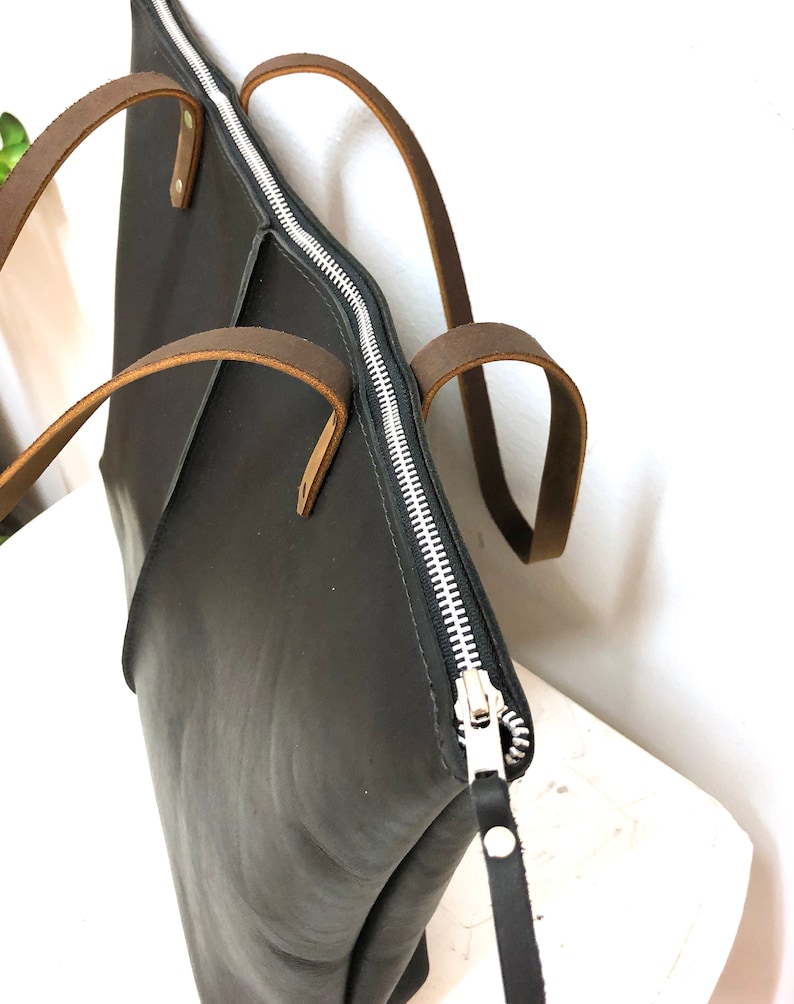 YKK Zipper Add Tote Zipper Zippered Bag Brass Zipper Silver Etsy