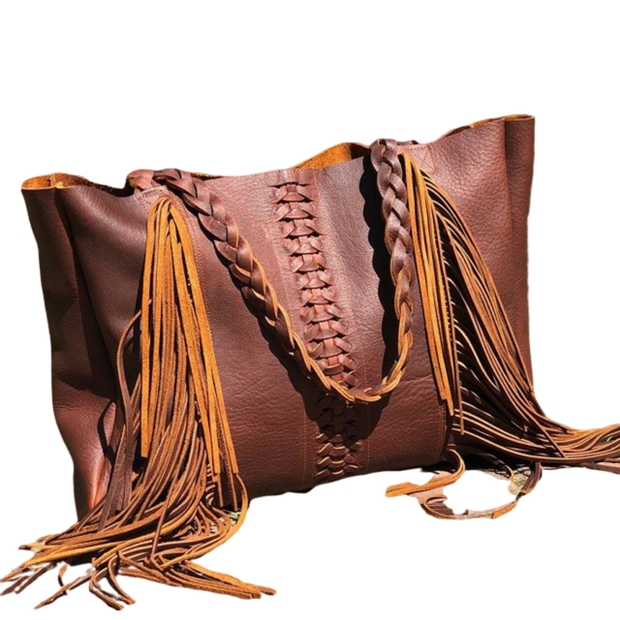 Shorty Braided Strap Chocolate – Vintage Boho Bags  Leather fringe bag,  Braided strap, Outfit accessories