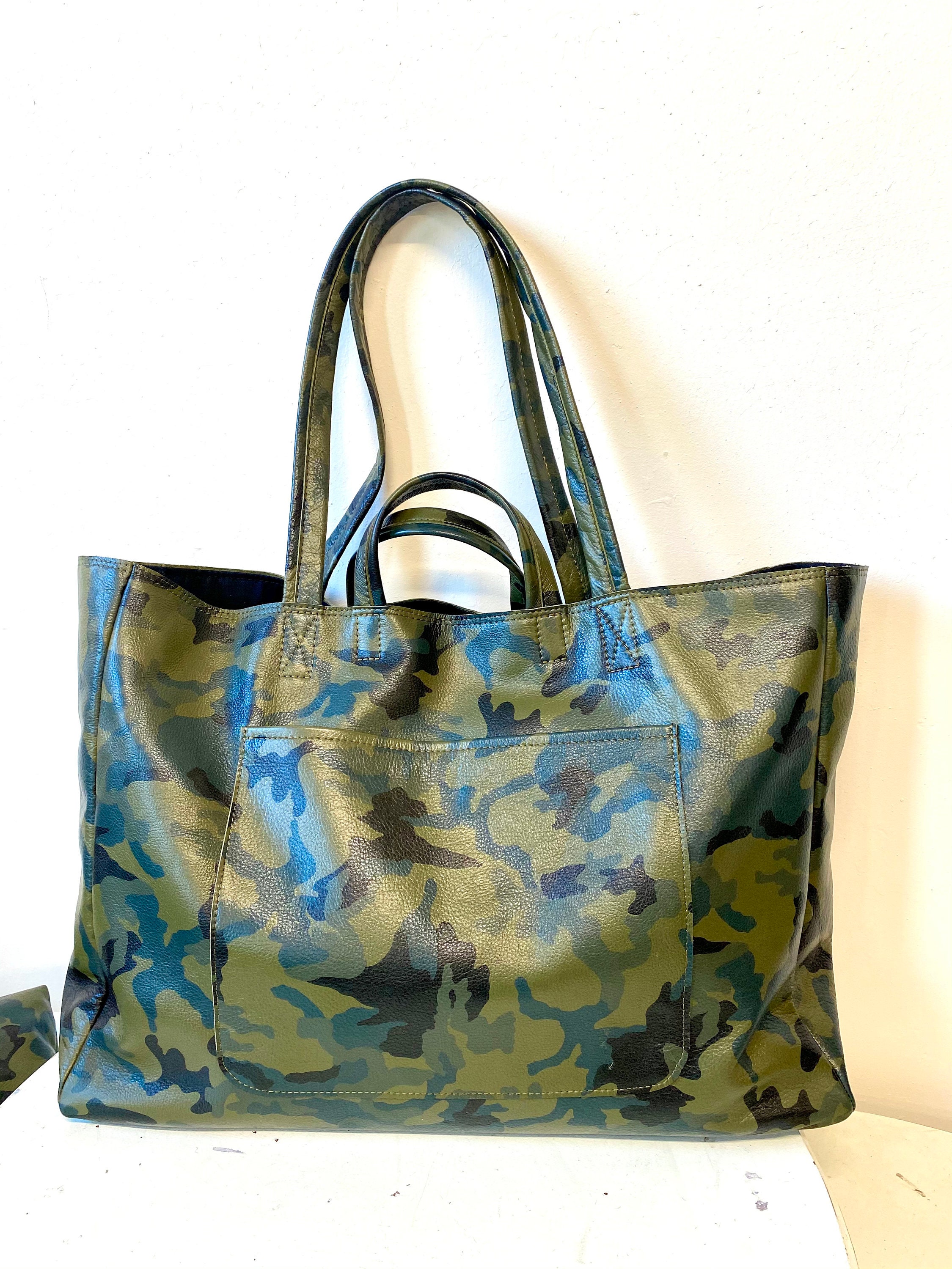 お歳暮・冬ギフト特集 - おとなの週末お取り寄せ倶楽部 Camo Large Extra Leather Cotton With 5” 15”x 19”x Bag Tote バッグ