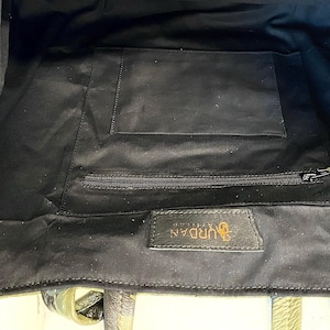 Extra Large Camo Leather Tote Bag: Handmade Carryall image 8