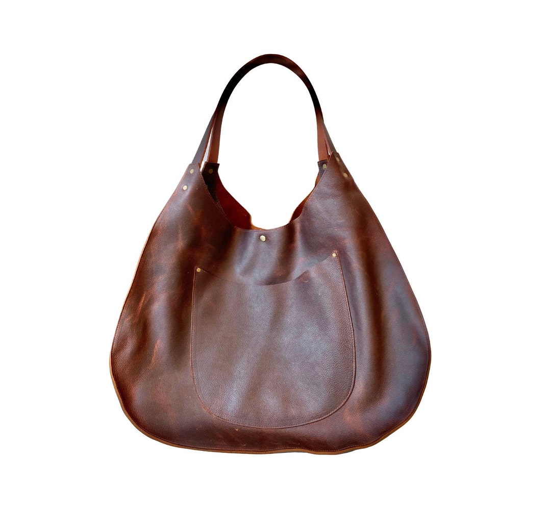 【関税込み】Big Hobo Bag - Rouje - Leather - Brown 3665385208693_MAIN_cbdf75124d.