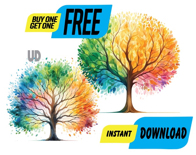 Tree of Life Clipart | Watercolor Tree | Clipart | PNG