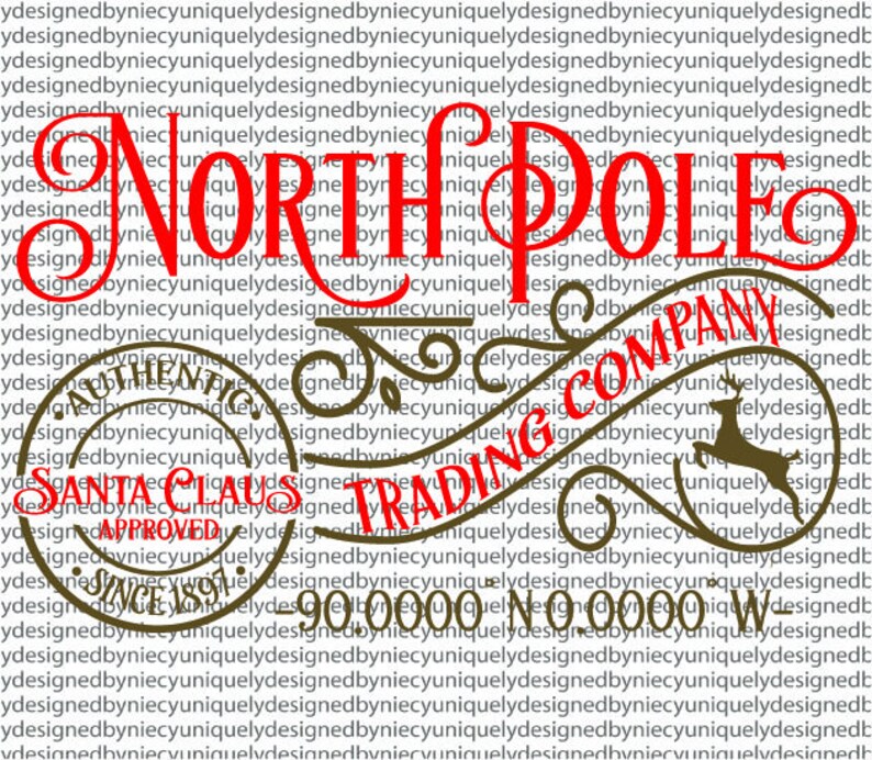 Download North Pole Svg dxf jpeg and png file...Instant Download | Etsy