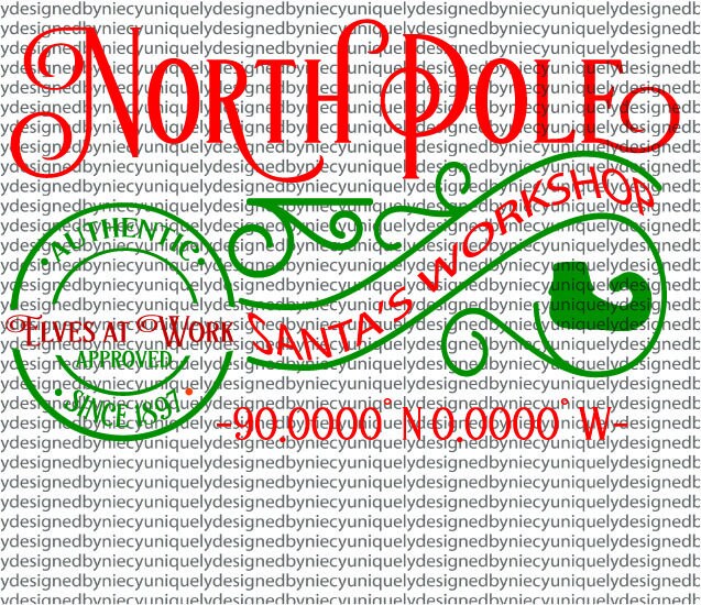 North Pole Svg File Instant Download Etsy