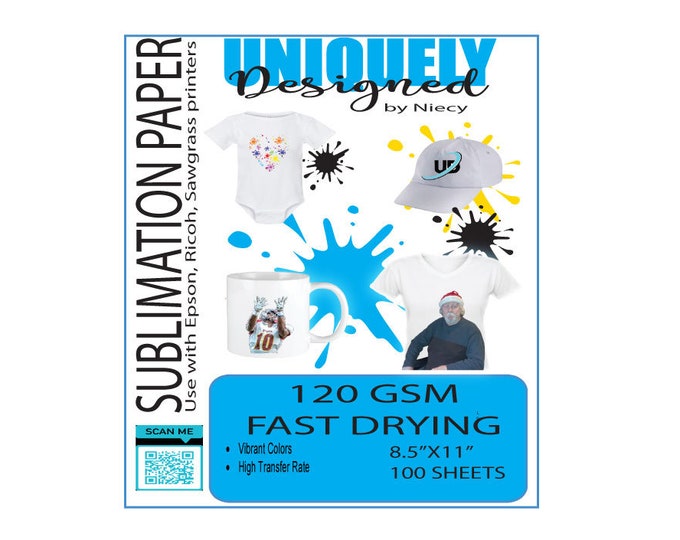 Fast Drying Sublimation Transfer Paper | Vibrant Colors, 98% Transfer Rate
