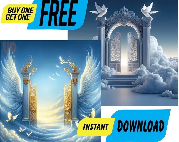 Blue Sky background | Clouds  | Memorial Wallpaper | Funeral Program