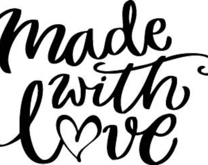 Made with love svg, png  Nursery file