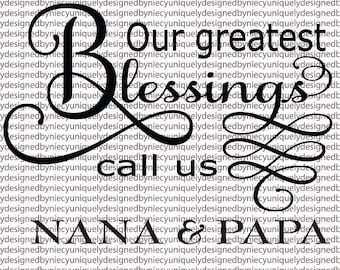 Greatest Blessings File  svg,dxf,eps,png,   files...Instant Download (4 Formats)