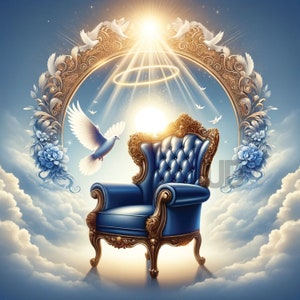 Sfondo del cielo della sedia / Nuvole / Memoriale del cielo blu / Carta da parati commemorativa / Programma funebre