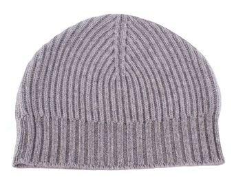 Beanie Hat Fisherman 100% Pure Cashmere Watchcap Ribbed  display picture 2
