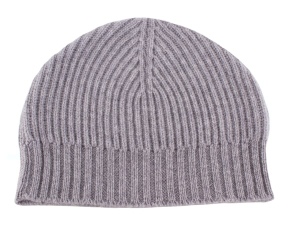 Love Cashmere Mens 100/% Cashmere Beanie Hat Hand Made in Scotla... Dark Gray