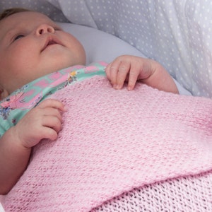 Boys Super Soft 4 Ply Honeycomb 100% Cashmere Baby Blanket 'Baby Blue' handmade in Scotland by Love Cashmere image 4