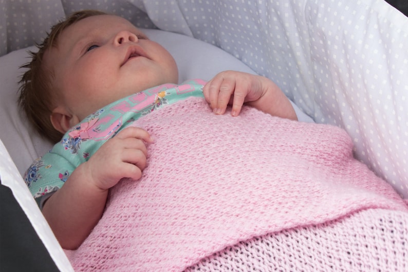 Unisex Super Soft 4 Ply Honeycomb 100% Cashmere Baby Blanket 'White' handmade in Scotland by Love Cashmere image 4