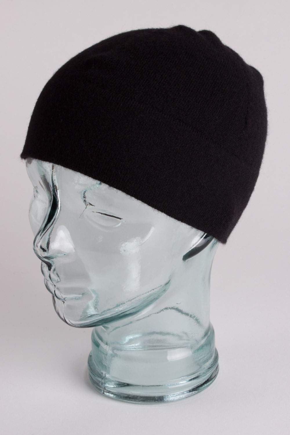 Mens 100% Cashmere Watch Cap Beanie Hat 