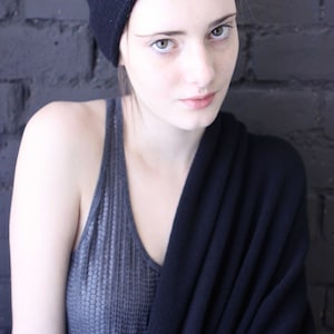 Merino Cashmere Blanket | Grey Herringbone | Wool Company