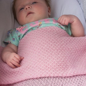 Unisex Super Soft 4 Ply Honeycomb 100% Cashmere Baby Blanket 'White' handmade in Scotland by Love Cashmere image 3