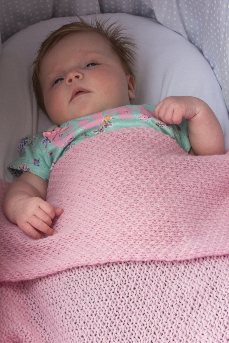 Unisex Super Soft 4 Ply Honeycomb 100% Cashmere Baby Blanket 'White' handmade in Scotland by Love Cashmere image 3
