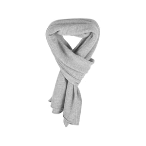 Women&#39;s 100% Cashmere Wrap Scarf - Pale Gray - hand made in Scotland by Love Cashmere