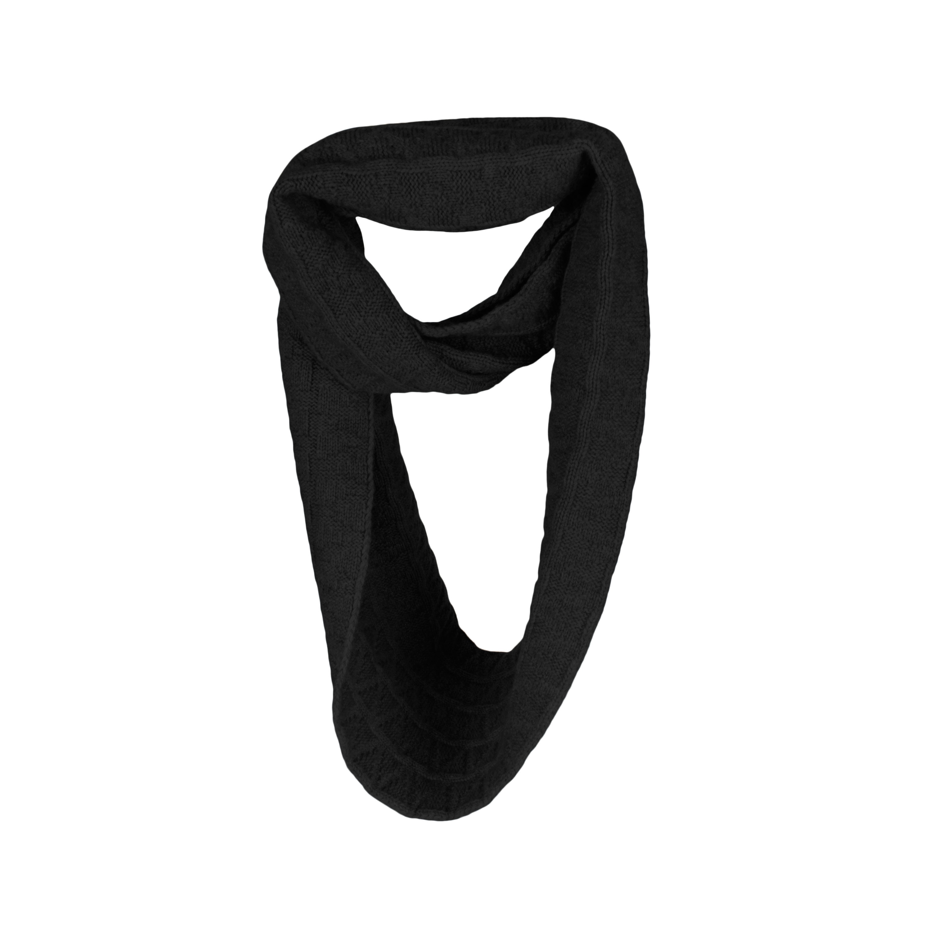 black cashmere infinity scarf