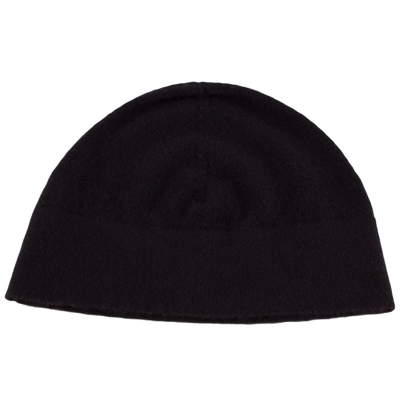 Black cashmere watch cap Clearance