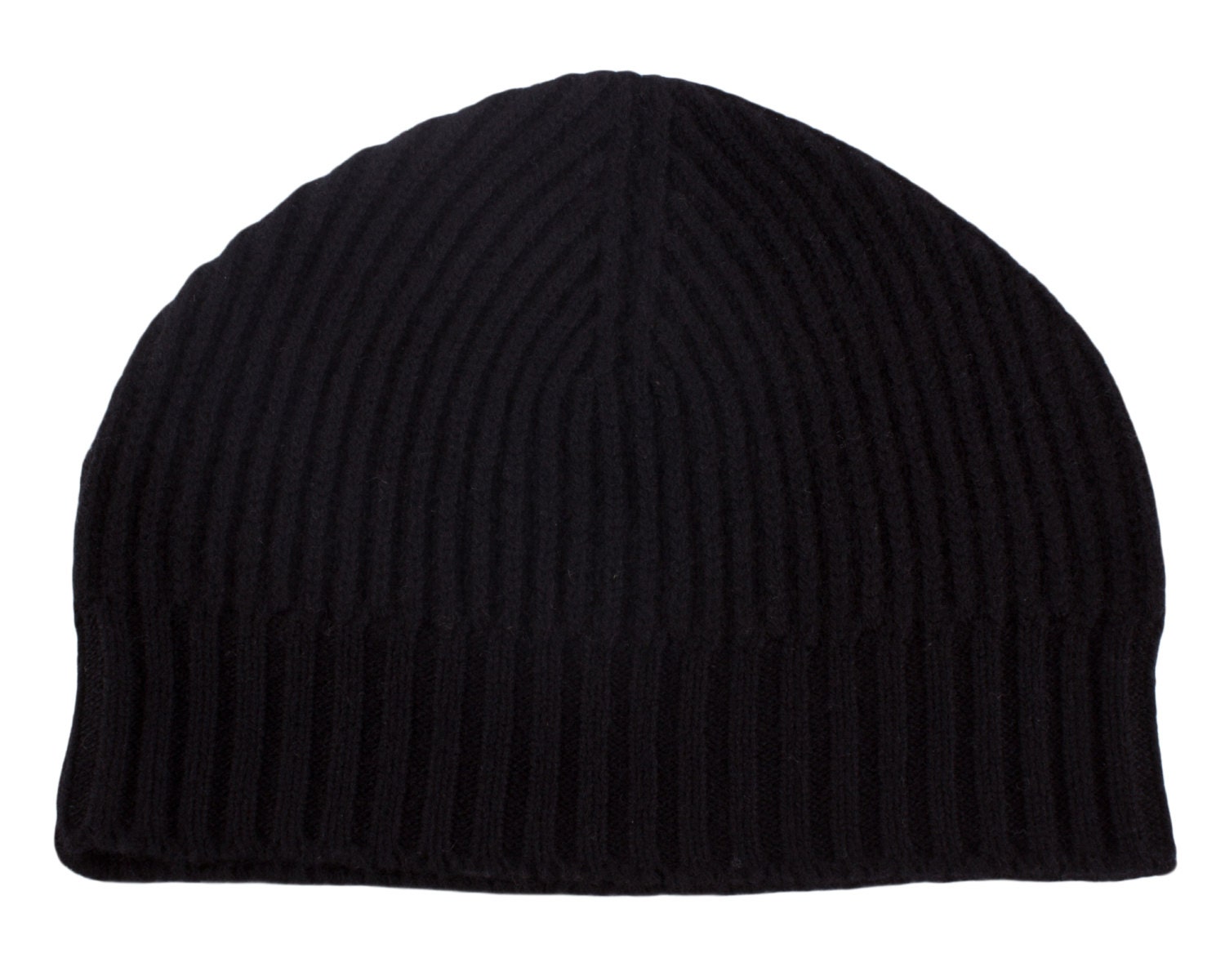 mens black cashmere beanie hat